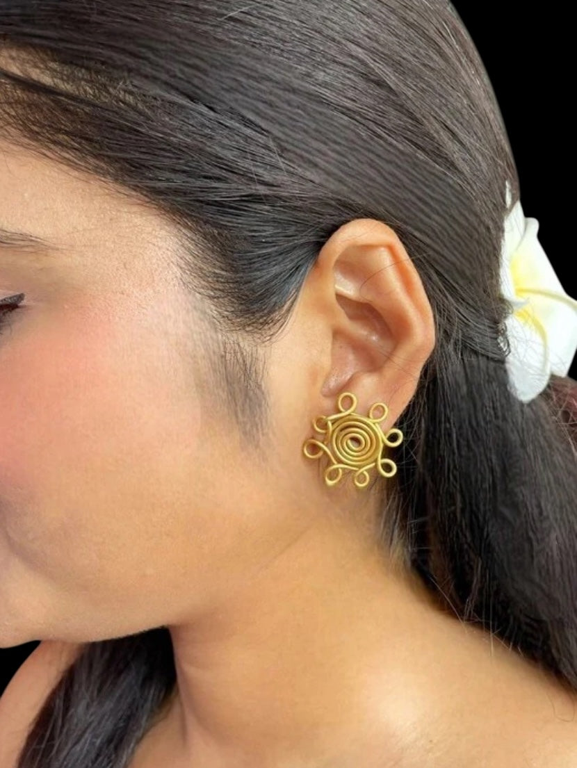 Prathama Chandni Moon Brass Choker Necklace Set (Necklace+ Earrings)