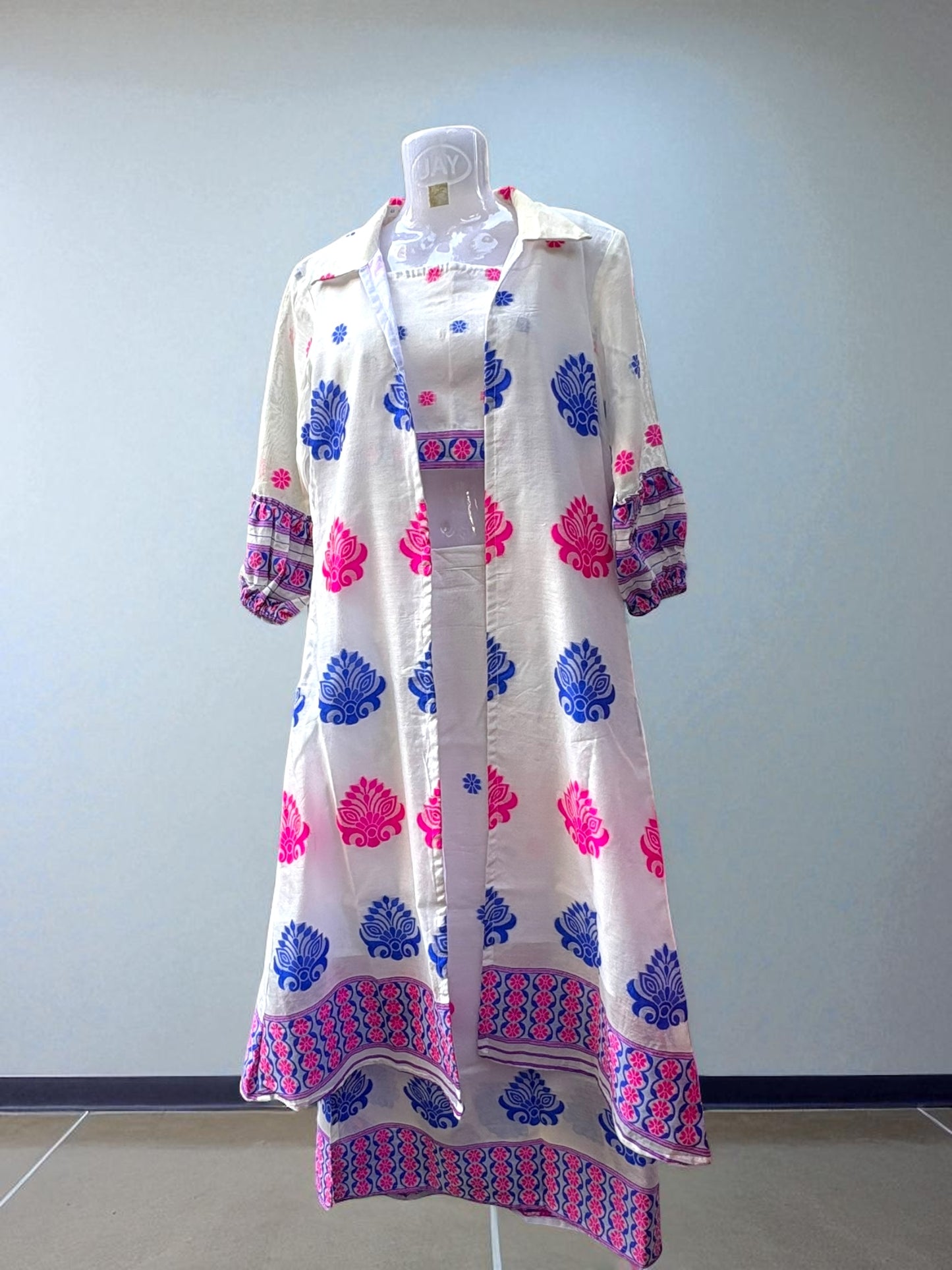 Viha Assamese Cotton Dress Coord Set