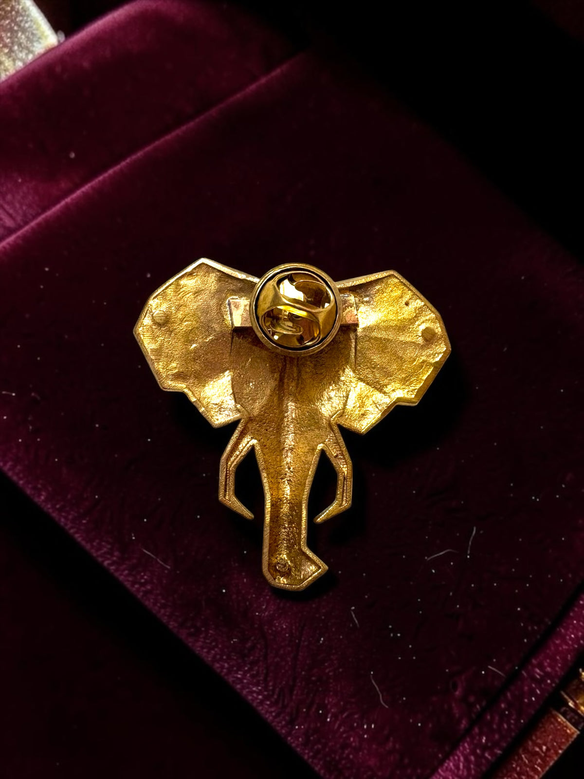 Gajagamini Premium Sculptural Brass Brooch
