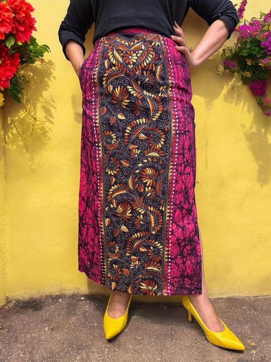 kanthachitra-kanthastitch-cotton-long-skirt-purple