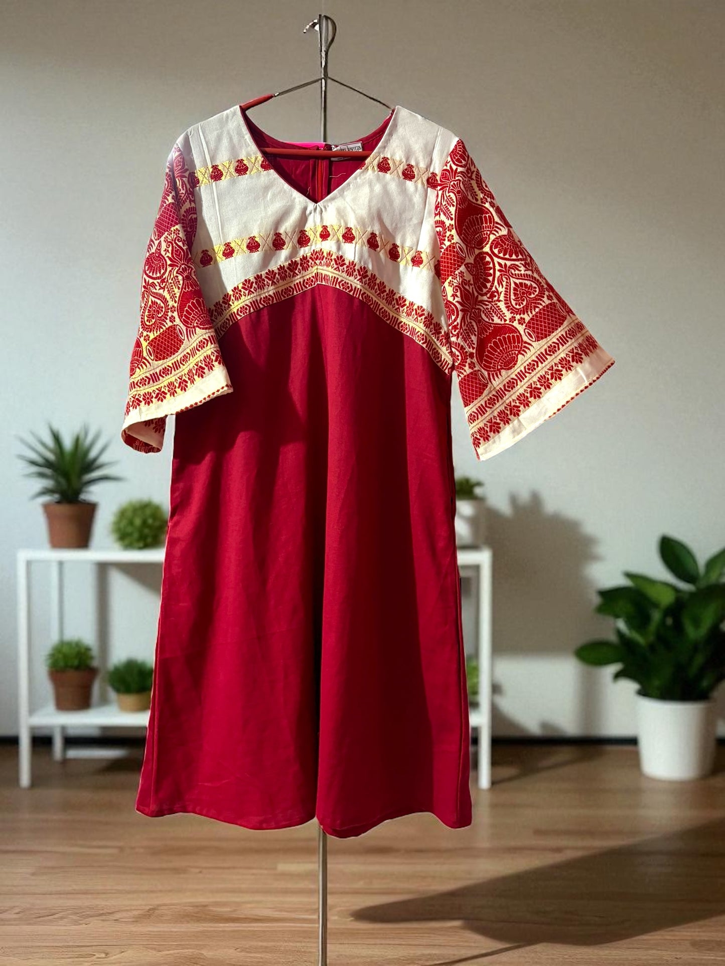 Atiya Assamese Cotton A-line Dress