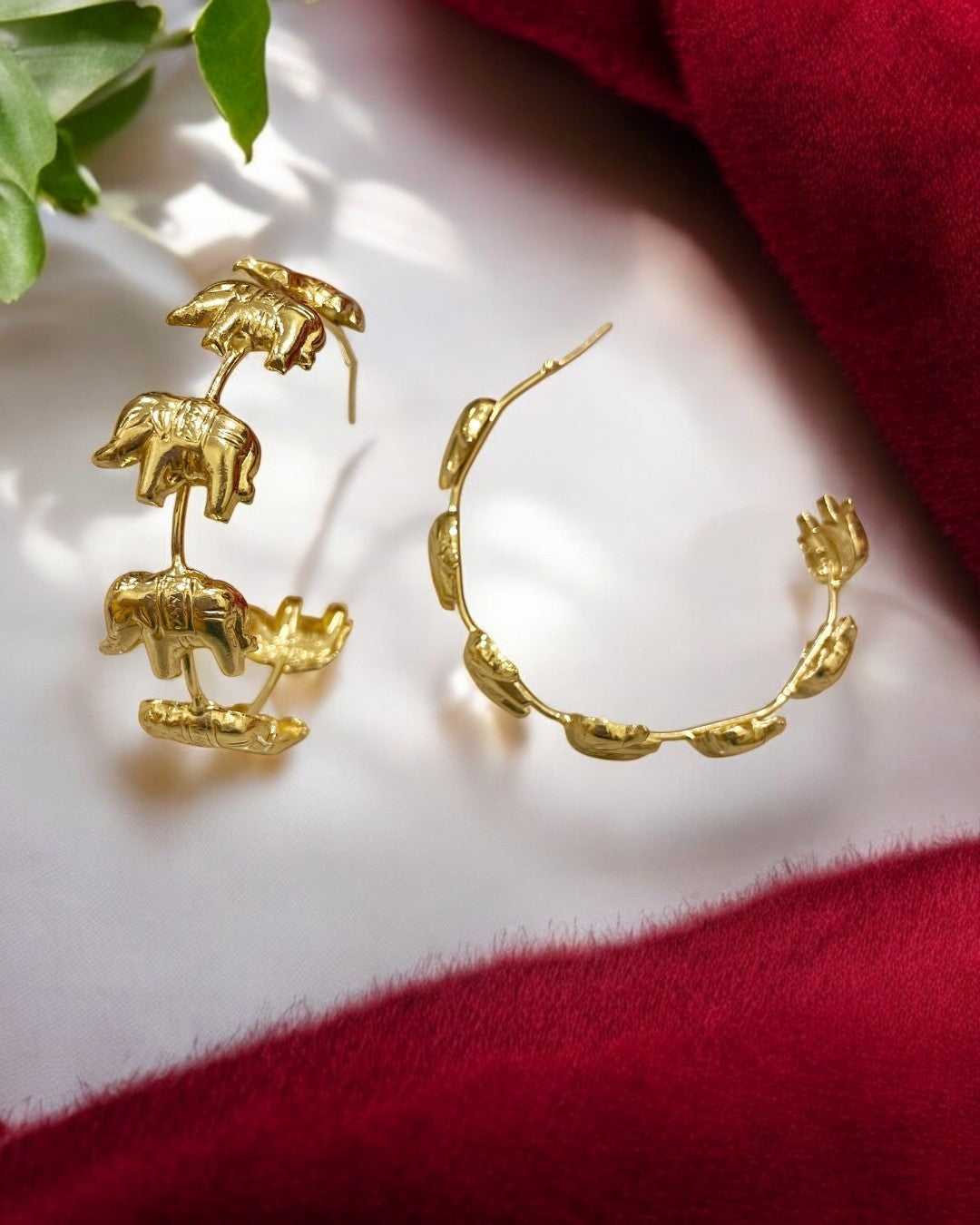 Hastini Half Hoop Bold Earrings