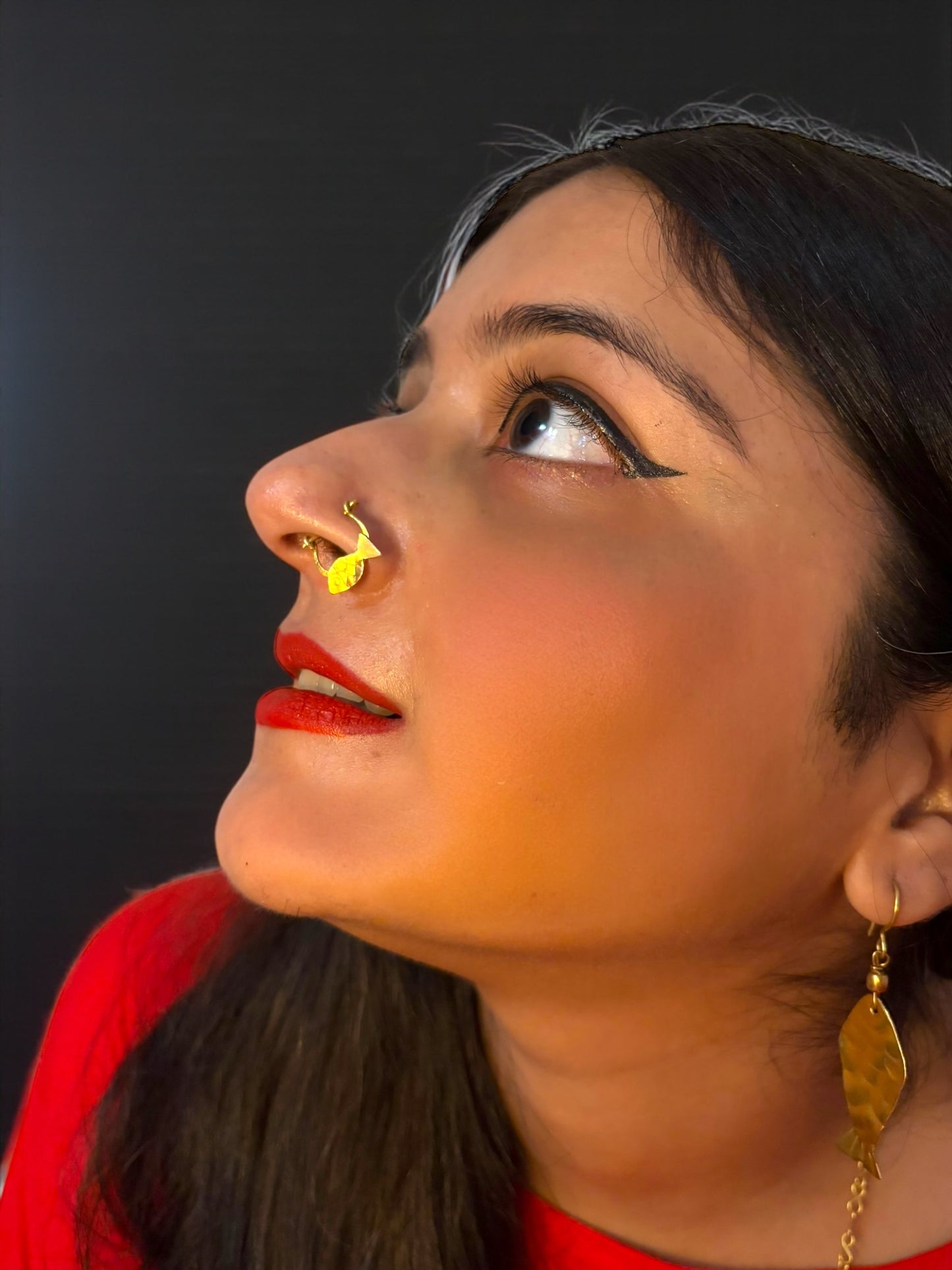 Fish Brass Nosering (Piercing)