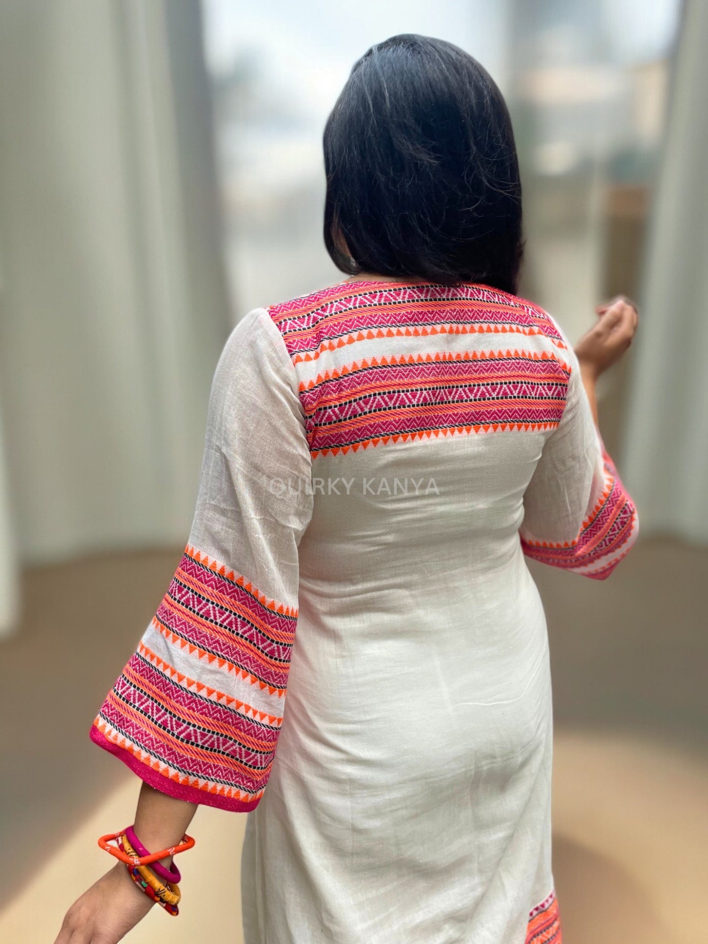 Atiya Manipuri Cotton A-line Dress