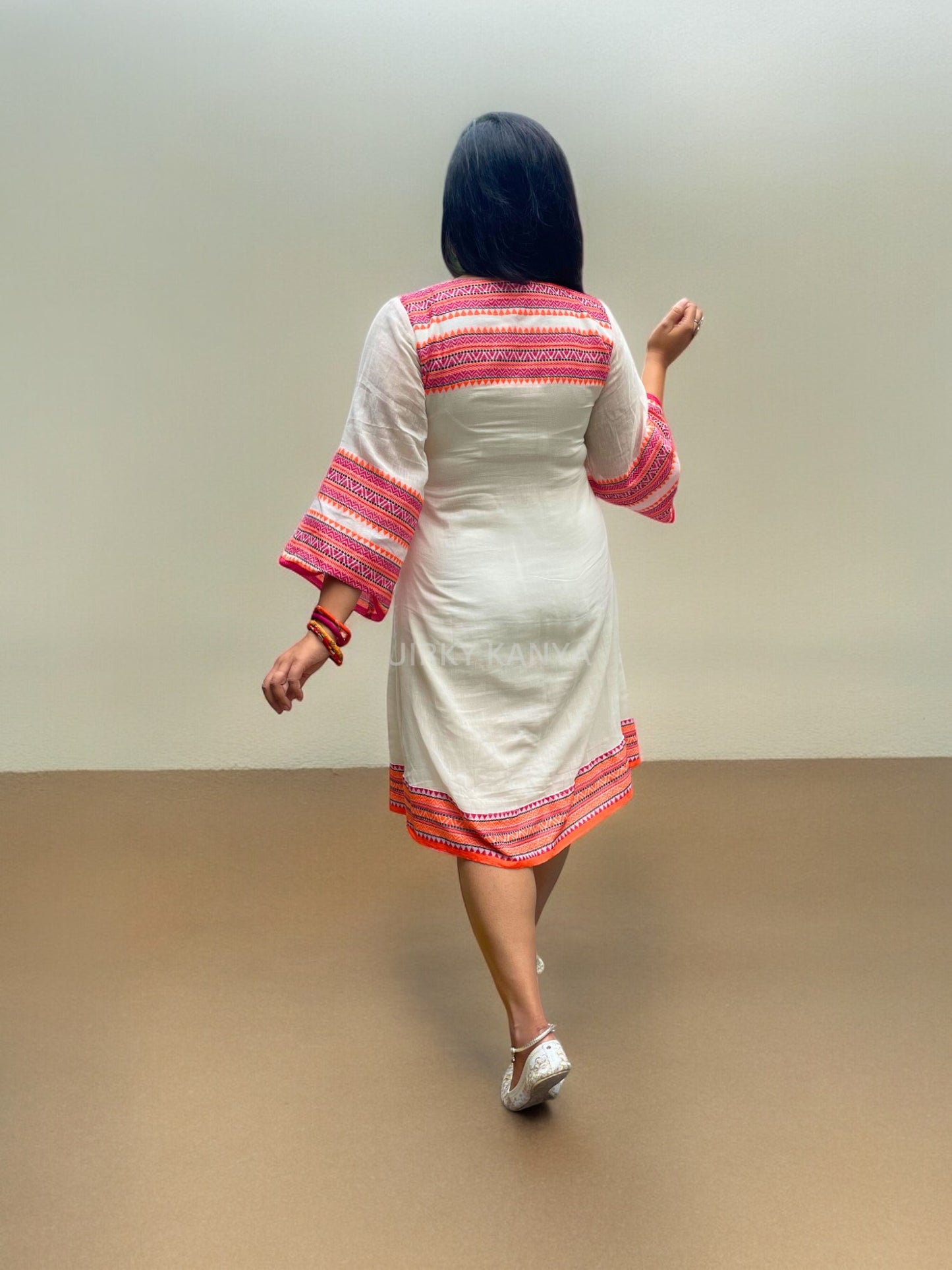 Atiya Manipuri Cotton A-line Dress