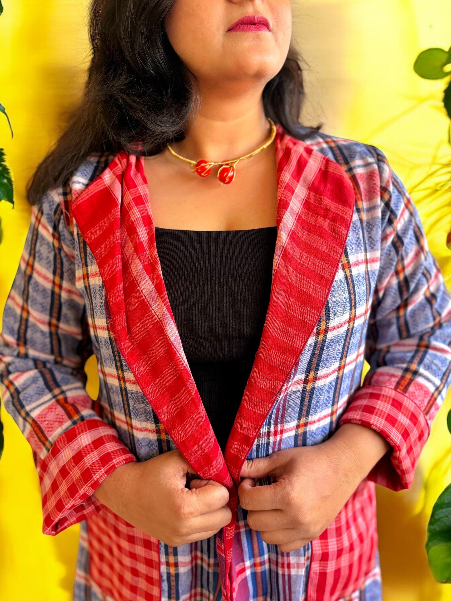 glamchha-reversible-cotton-long-jacket-red-blue