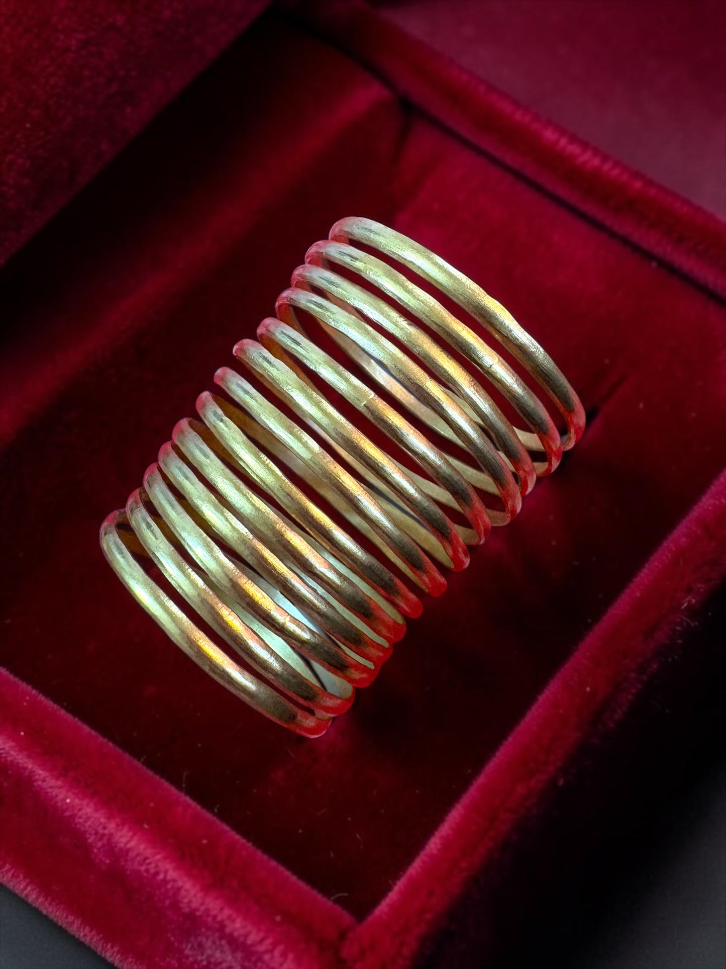 Naga Long Tribal Brass Bracelet