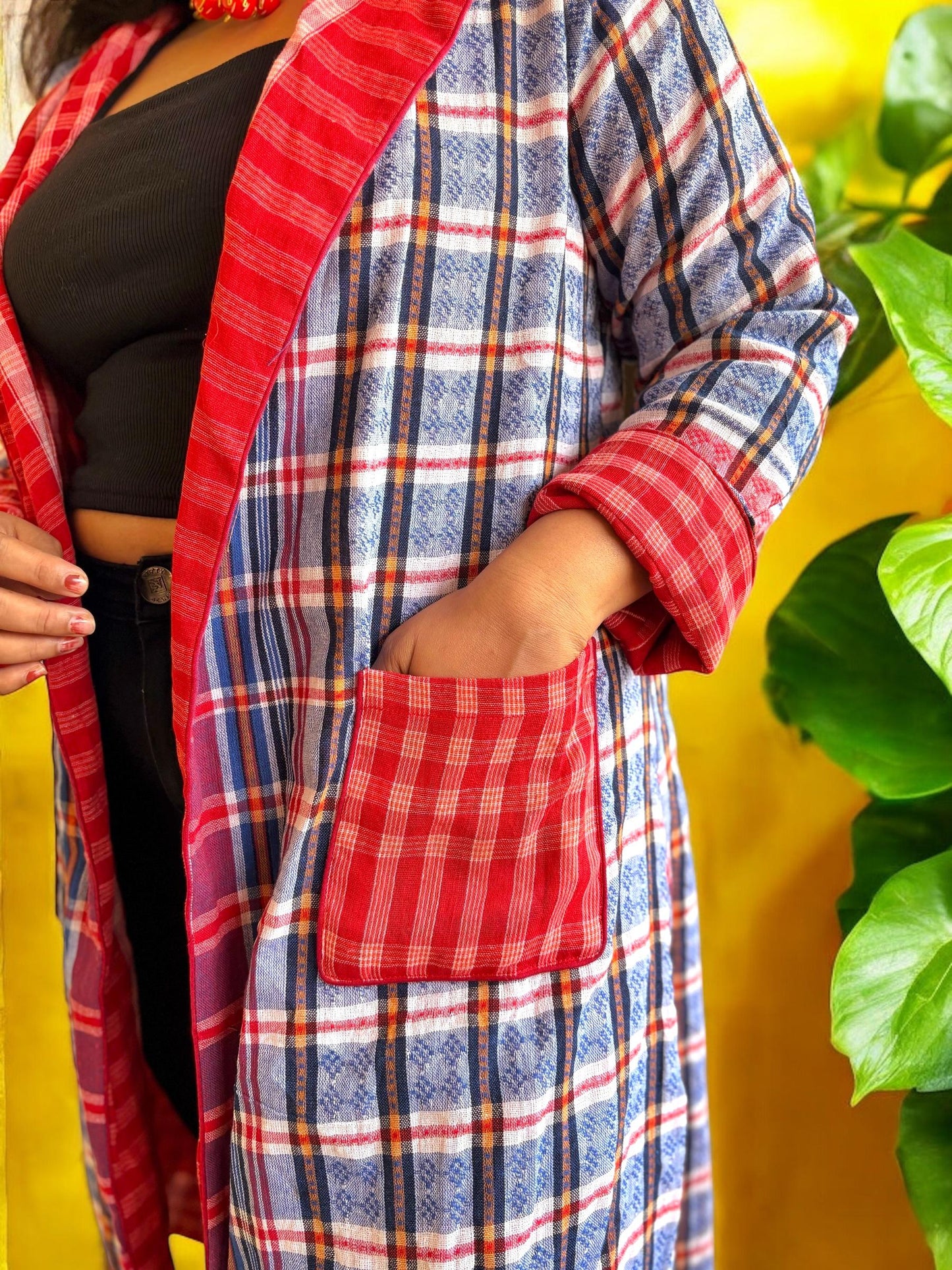 glamchha-reversible-cotton-long-jacket-red-blue