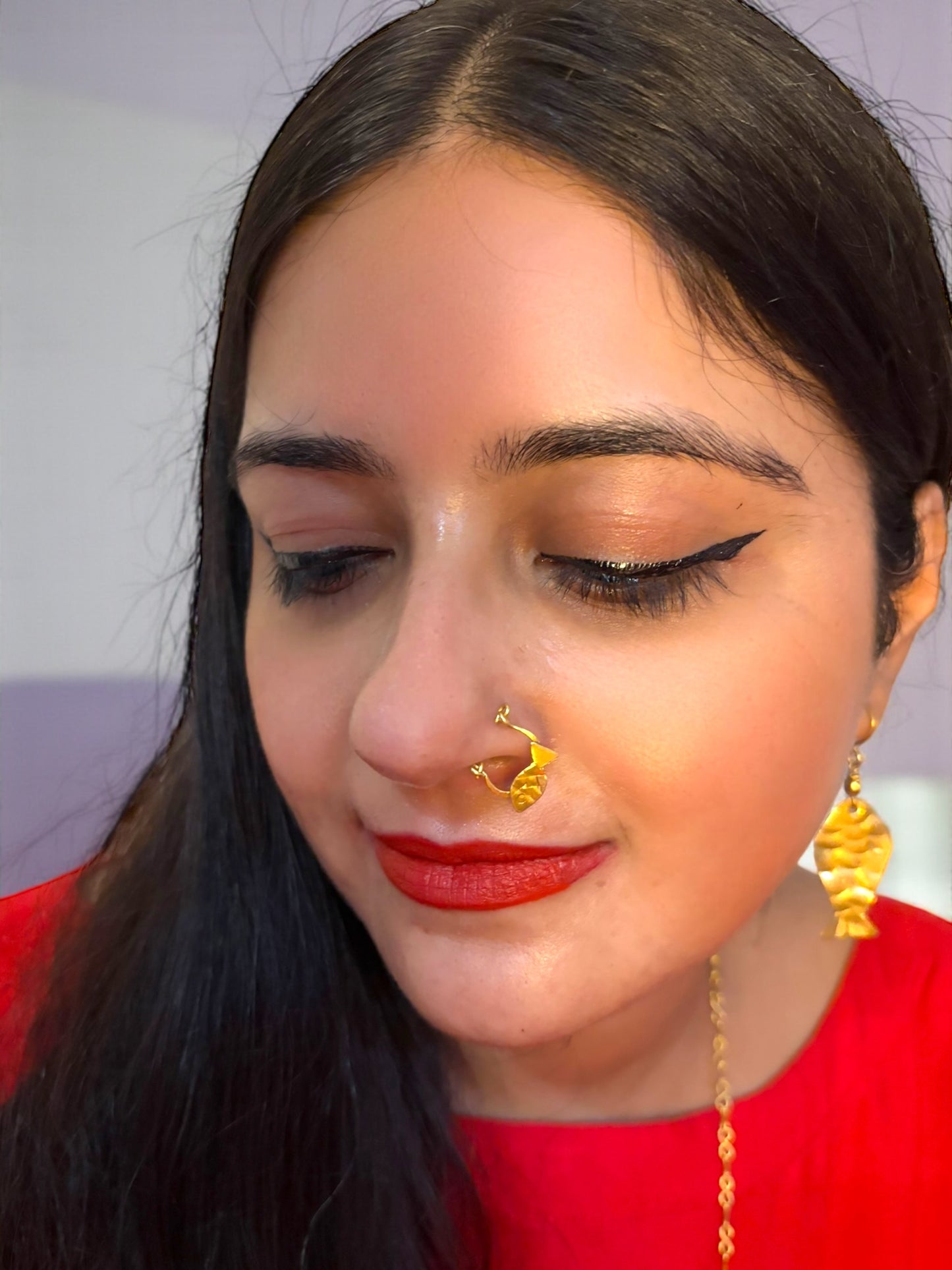 Fish Brass Nosering (Piercing)