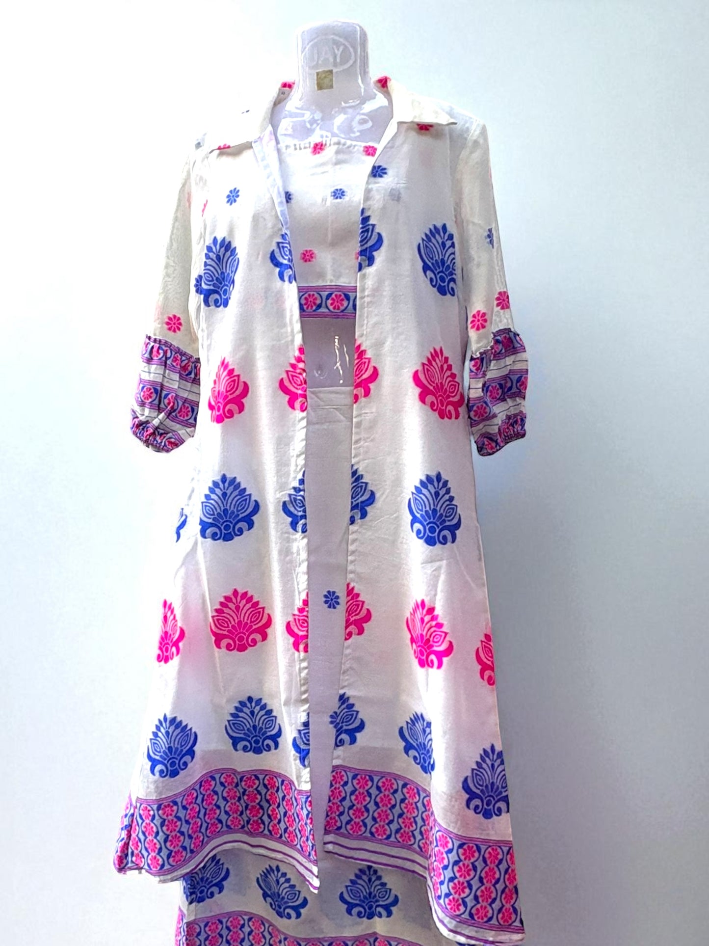Viha Assamese Cotton Dress Coord Set