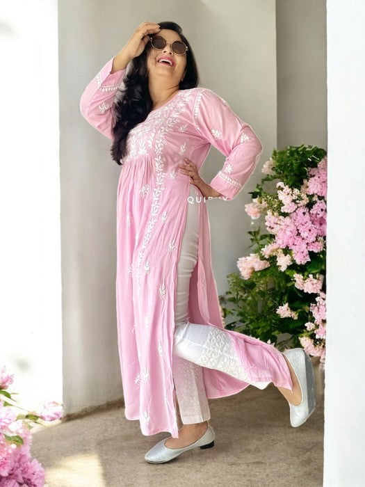 akanksha-chikankari-rayon-kurta-pink
