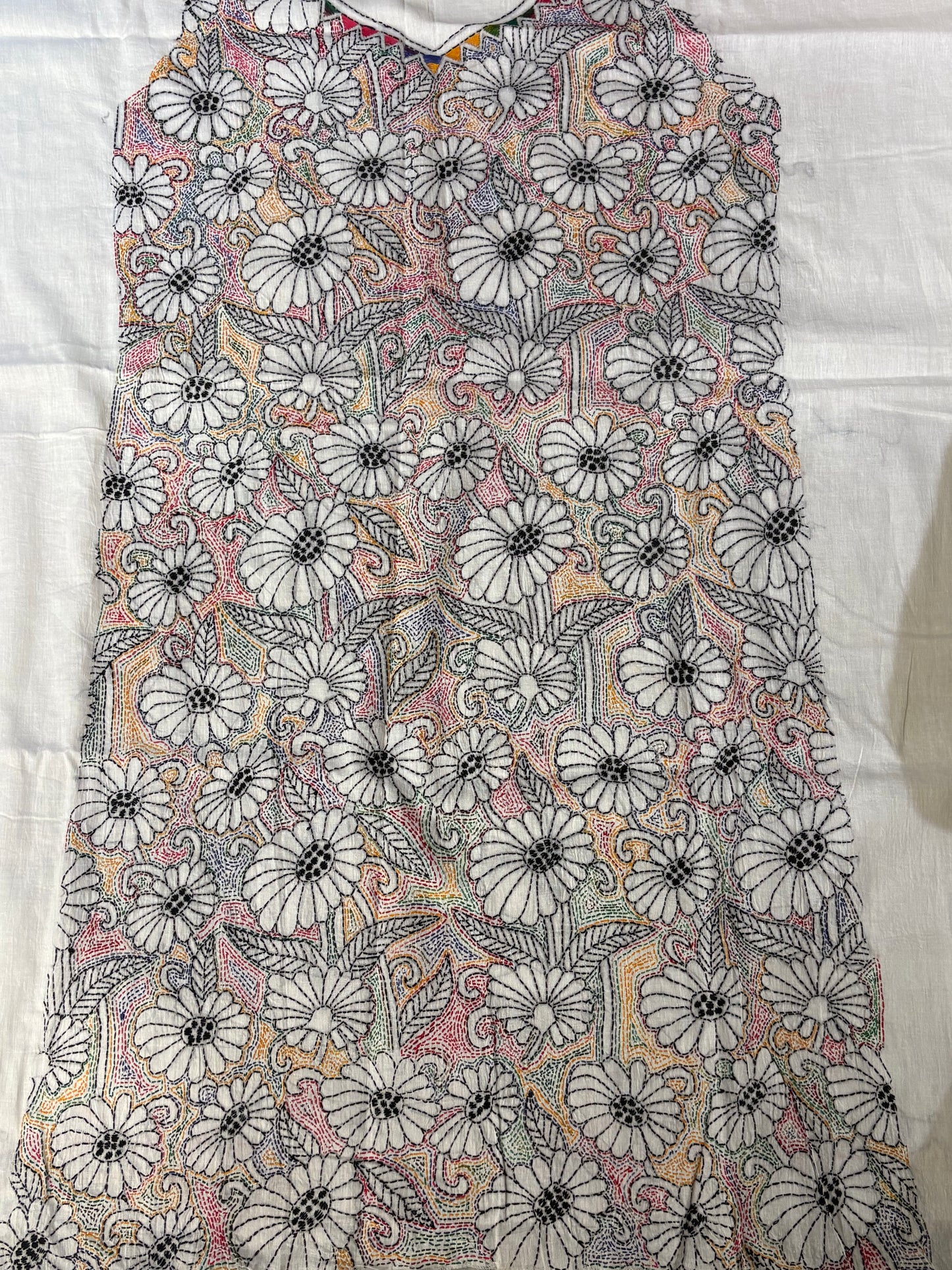 Azalea Kantha Cotton A-line Dress