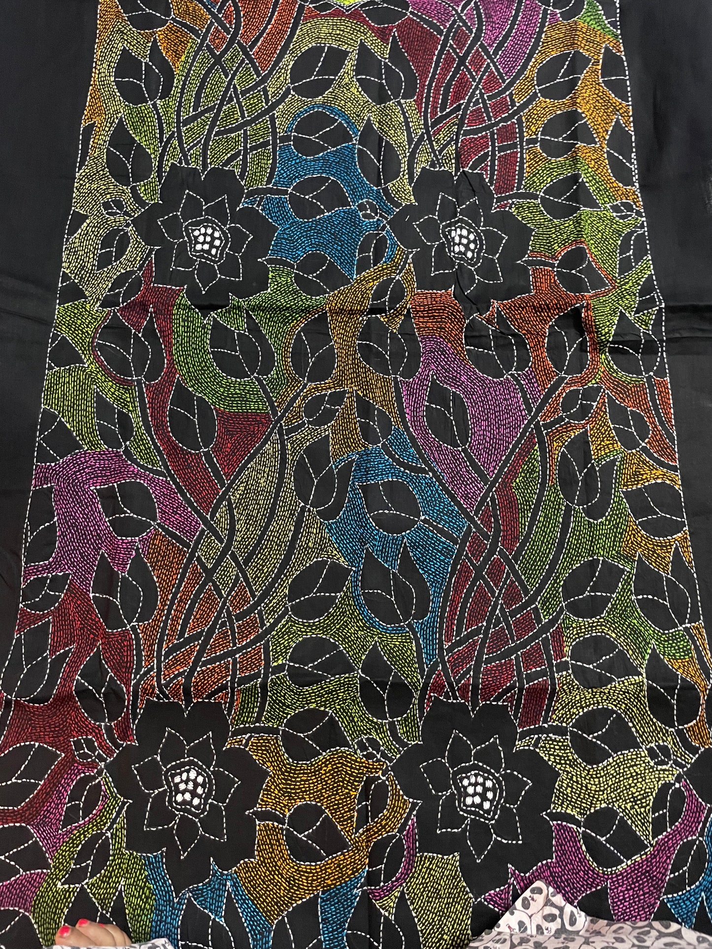 Azalea Kantha Cotton A-line Dress