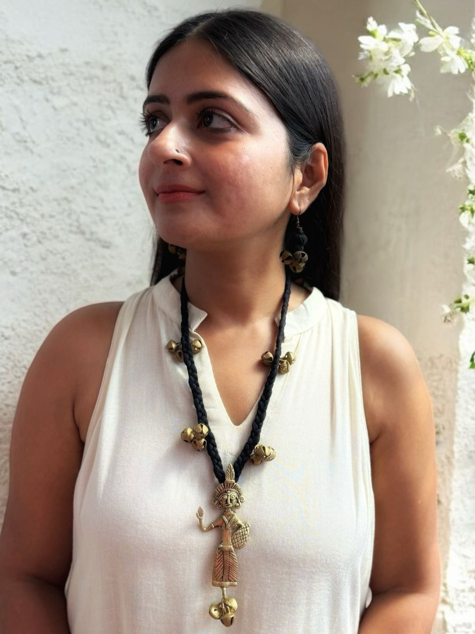 black-brass-ghungroo-necklace-set