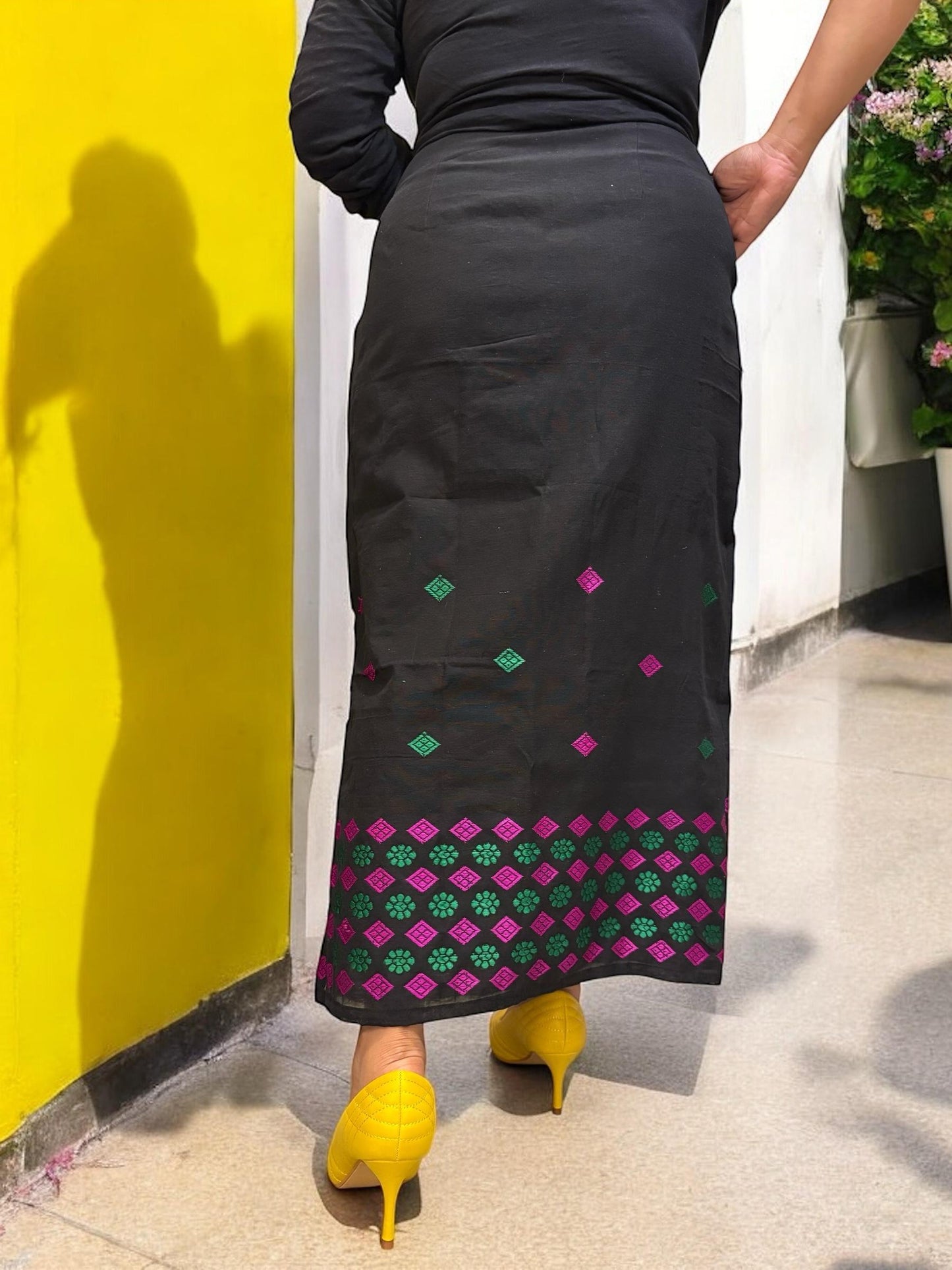 sneha-assam-woven-chanderi-cotton-long-skirt
