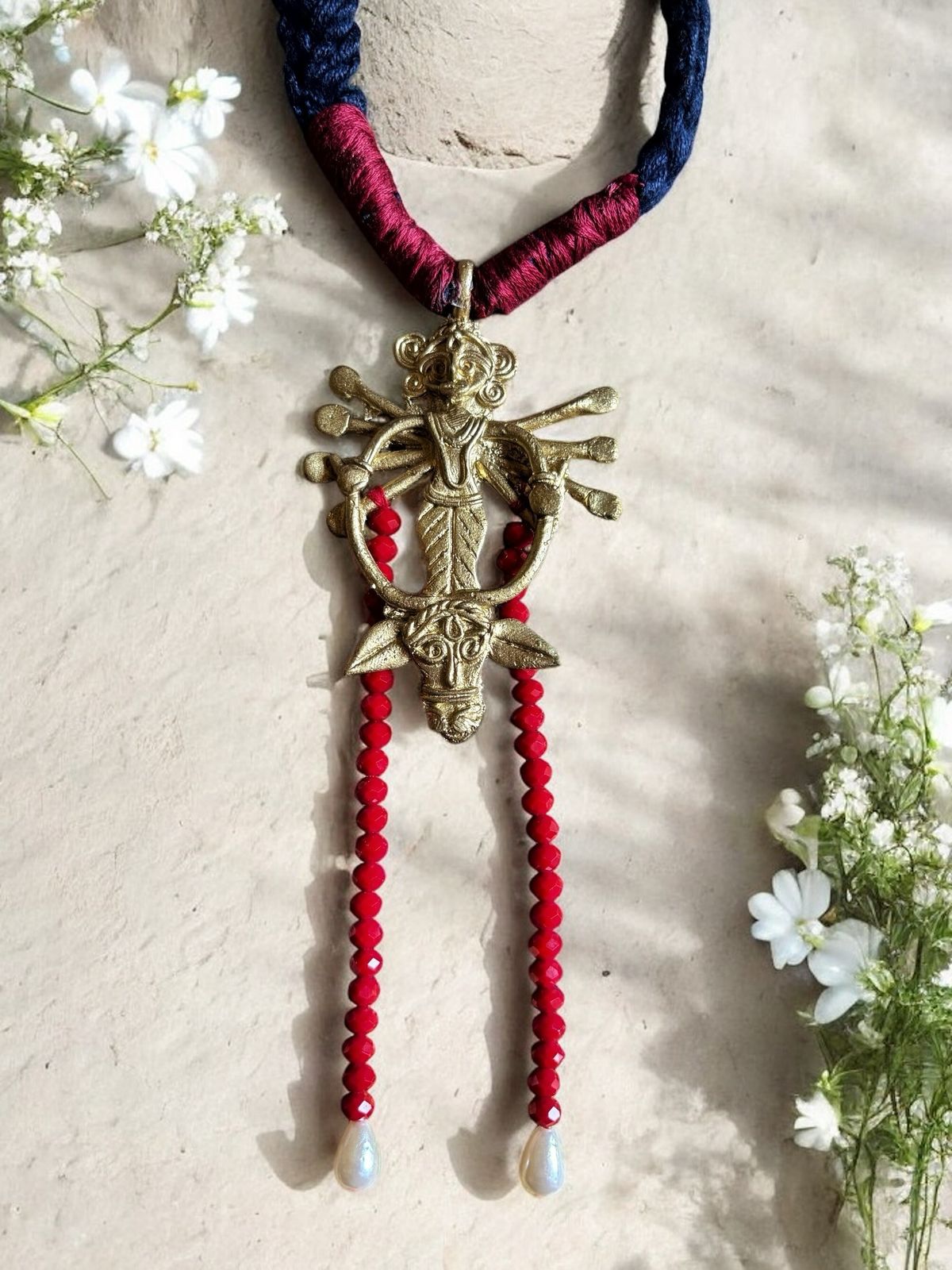 devi-crystal-dokra-brass-necklace
