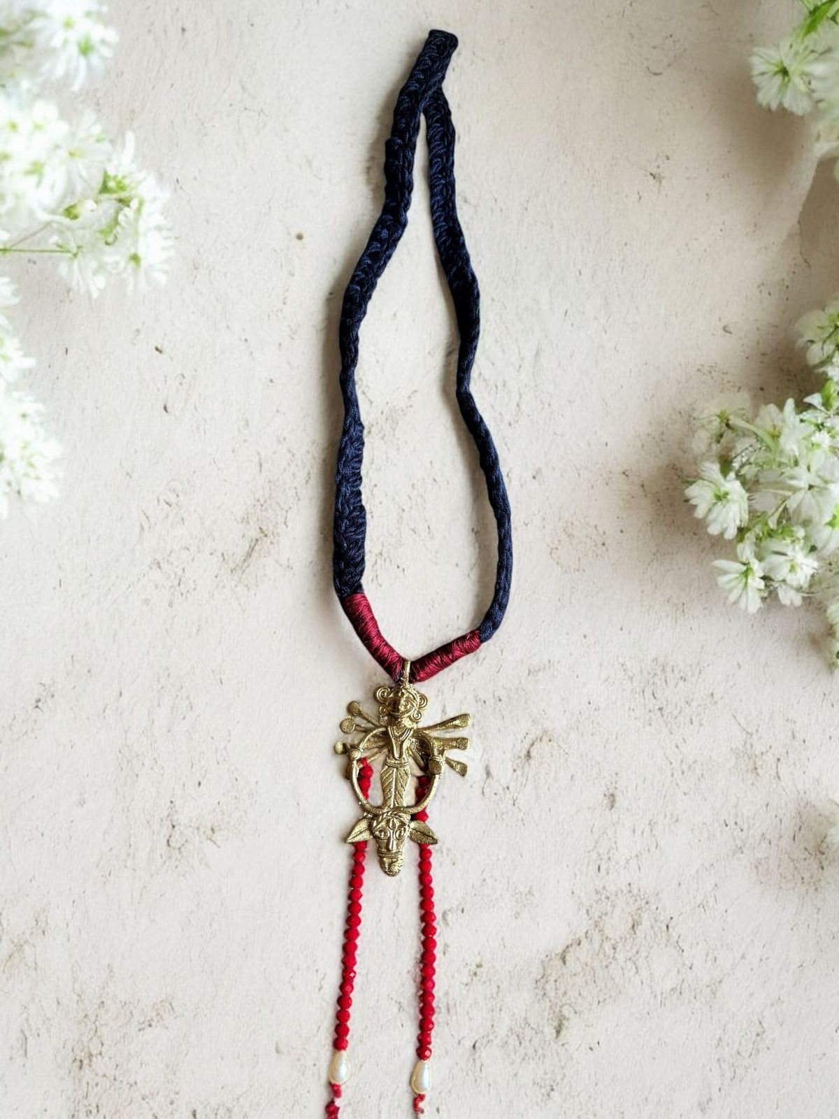 devi-crystal-dokra-brass-necklace