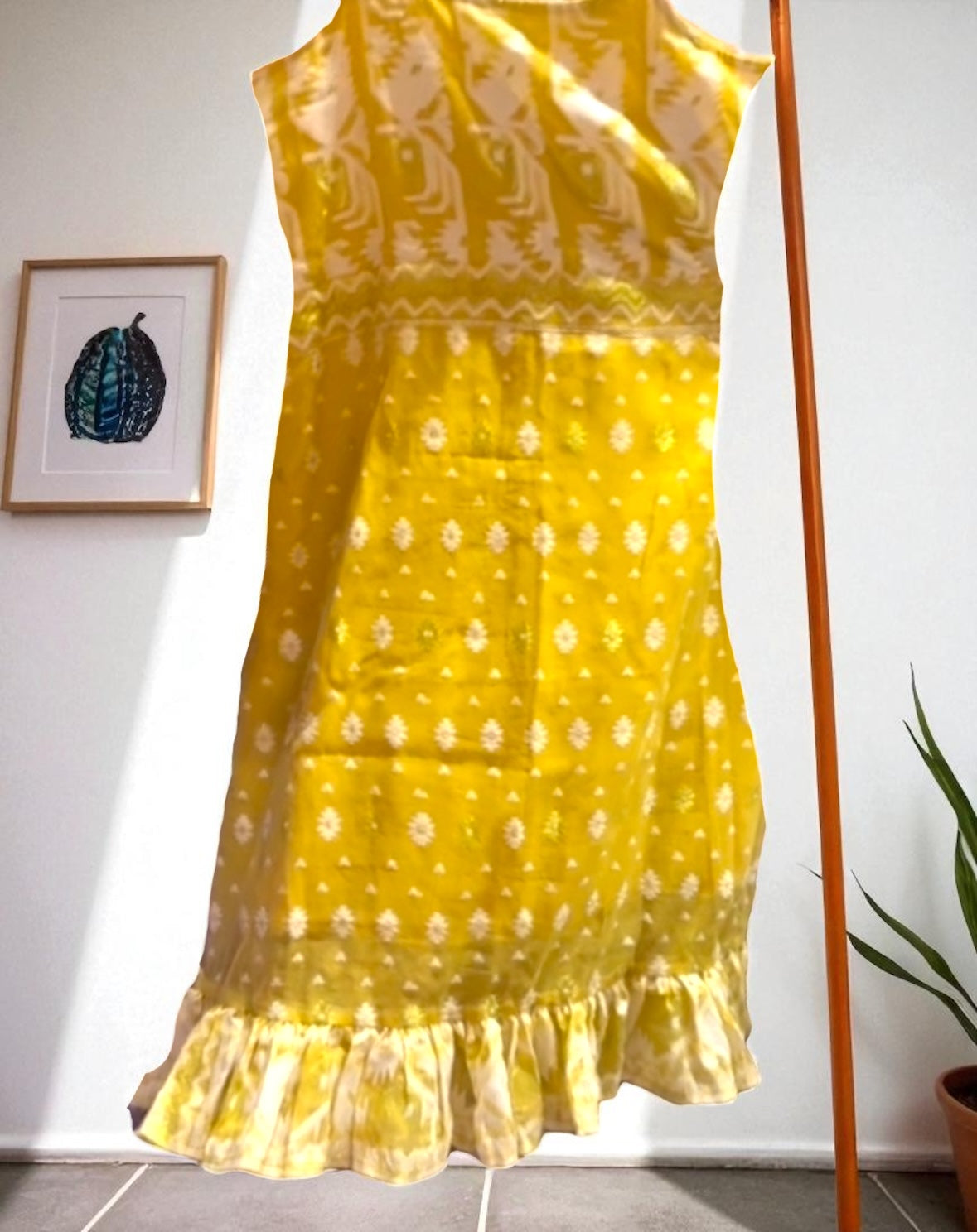 Mayabi Strappy Jamdani Cotton Dress