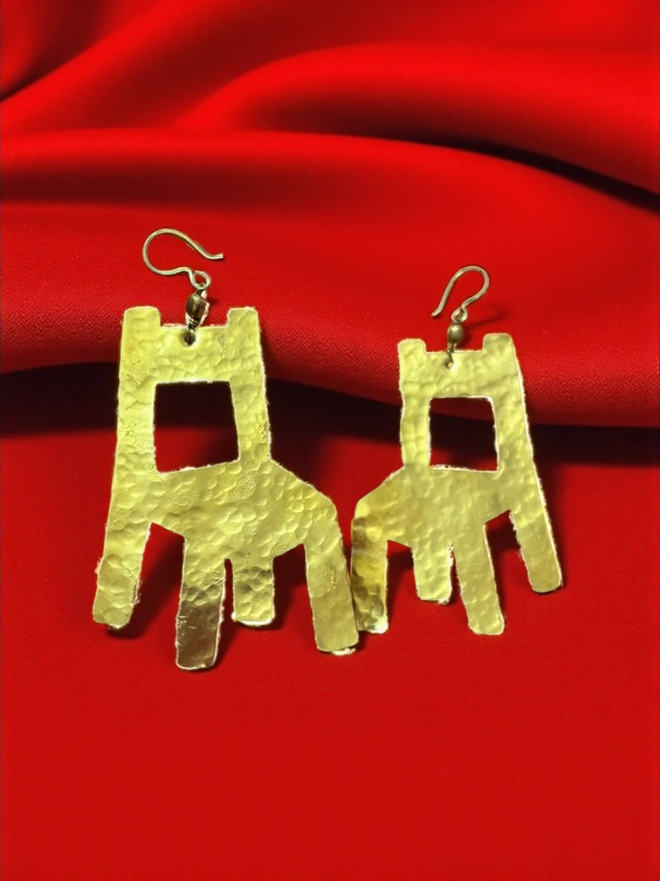 The Chair Brass Dangler Earrings