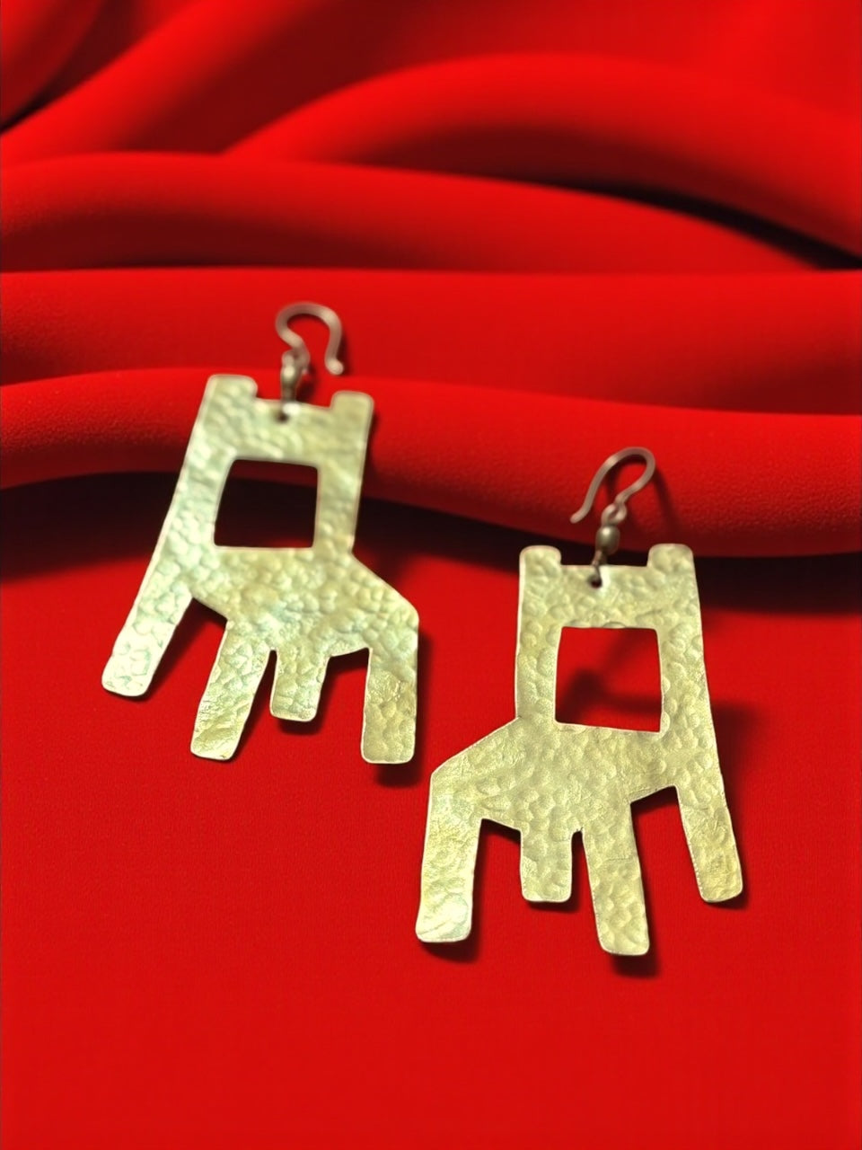 The Chair Brass Dangler Earrings