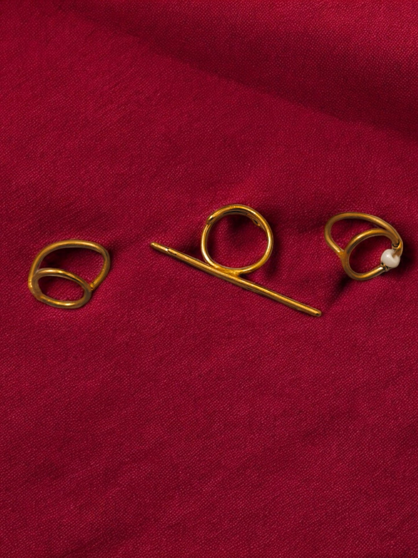 korean-minimalist-brass-ring-set