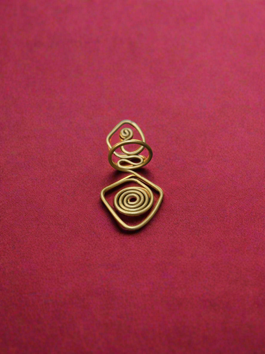 spiral-snake-statement-brass-ring