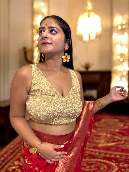 Khoobsoorat Partywear Blouse - Copper