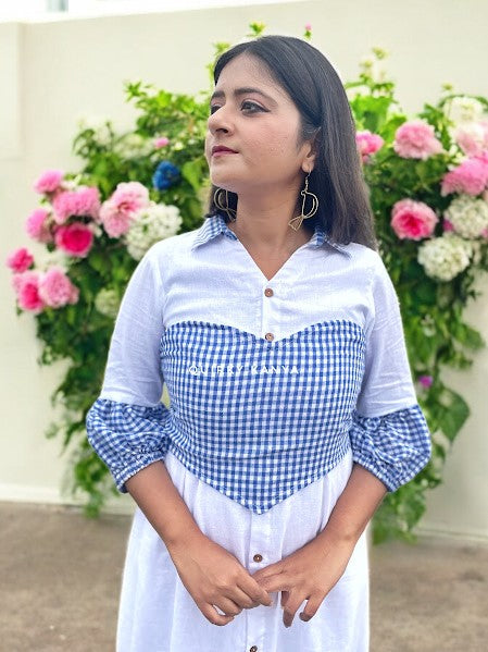kaiya-gamchha-cotton-corset-blue