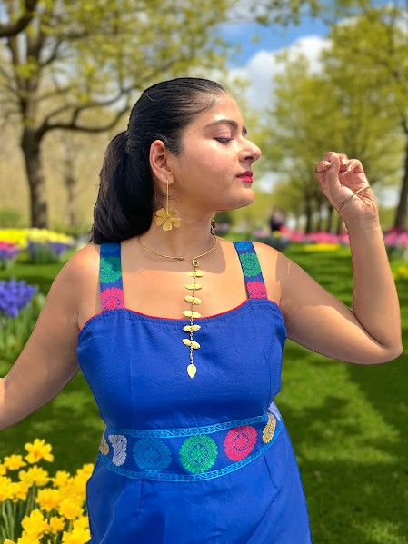 Nilabja Assamese Cotton Dress Coord Set