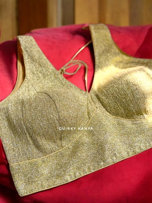 Khoobsoorat Partywear Blouse - Gold