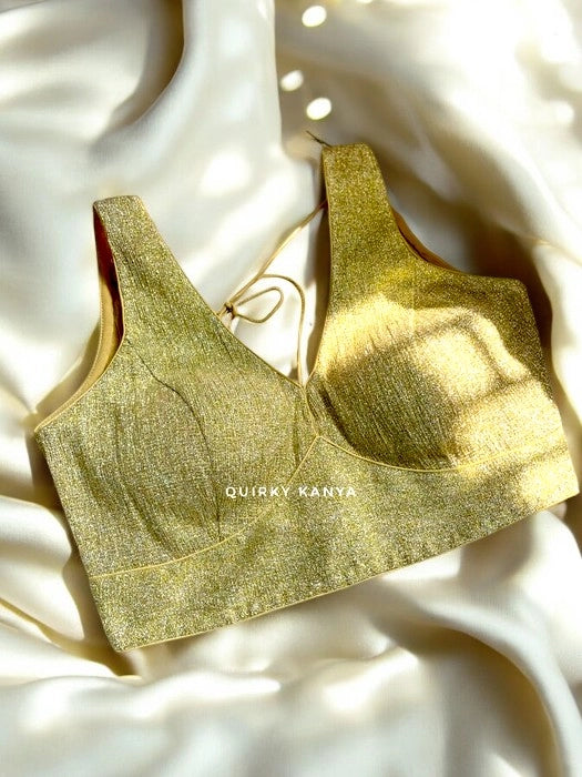 Khoobsoorat Partywear Blouse - Gold