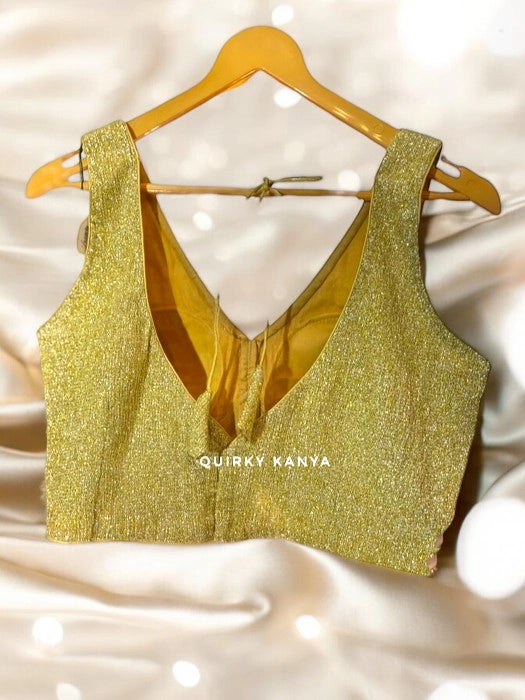 Khoobsoorat Partywear Blouse - Gold