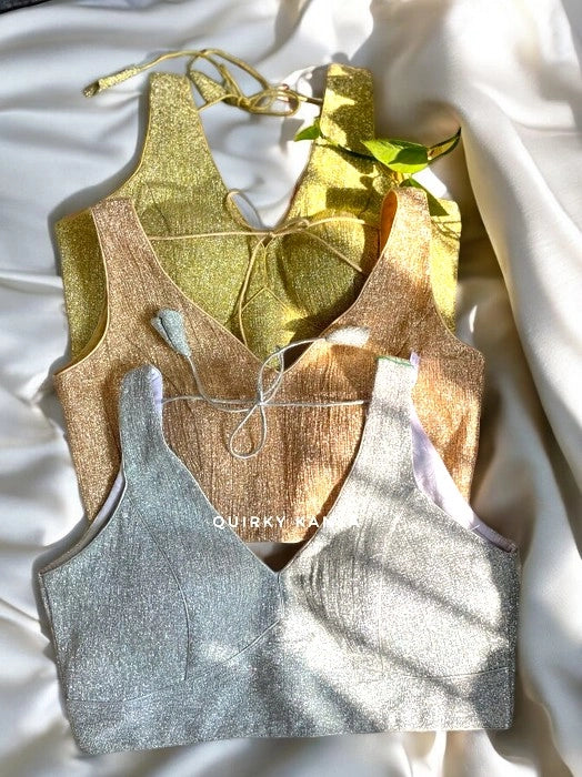 Khoobsoorat Partywear Blouse - Gold