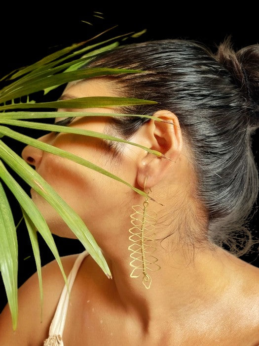 peacock-feather-brass-earrings