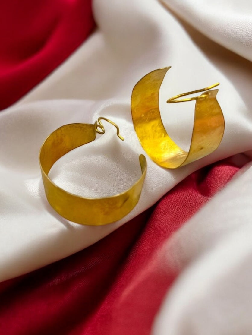 broad-hoop-brass-earrings