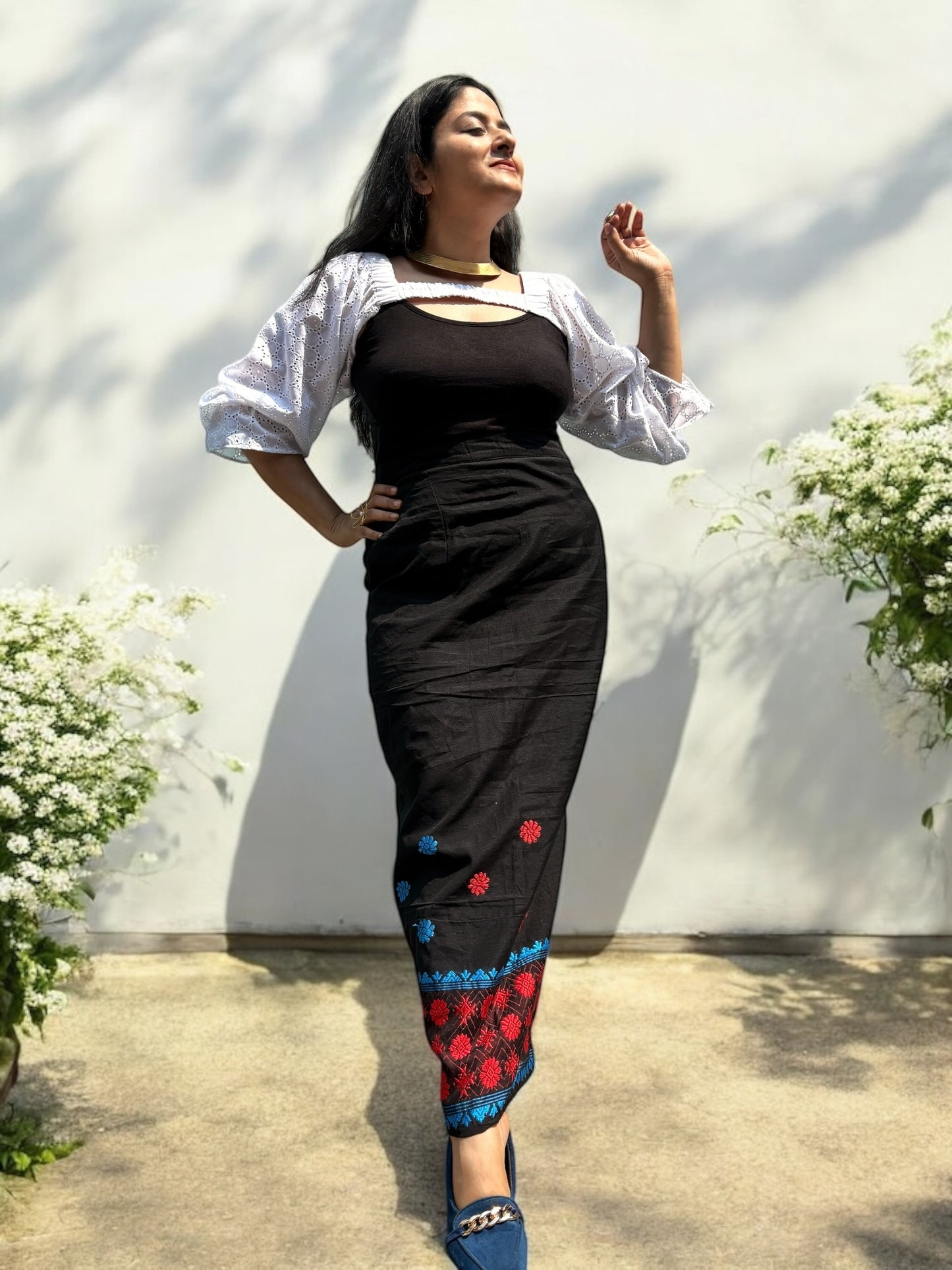Neha Assam Woven Chanderi Cotton Long Skirt