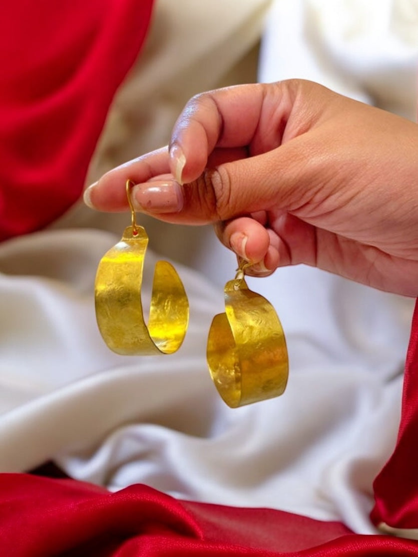 broad-hoop-brass-earrings