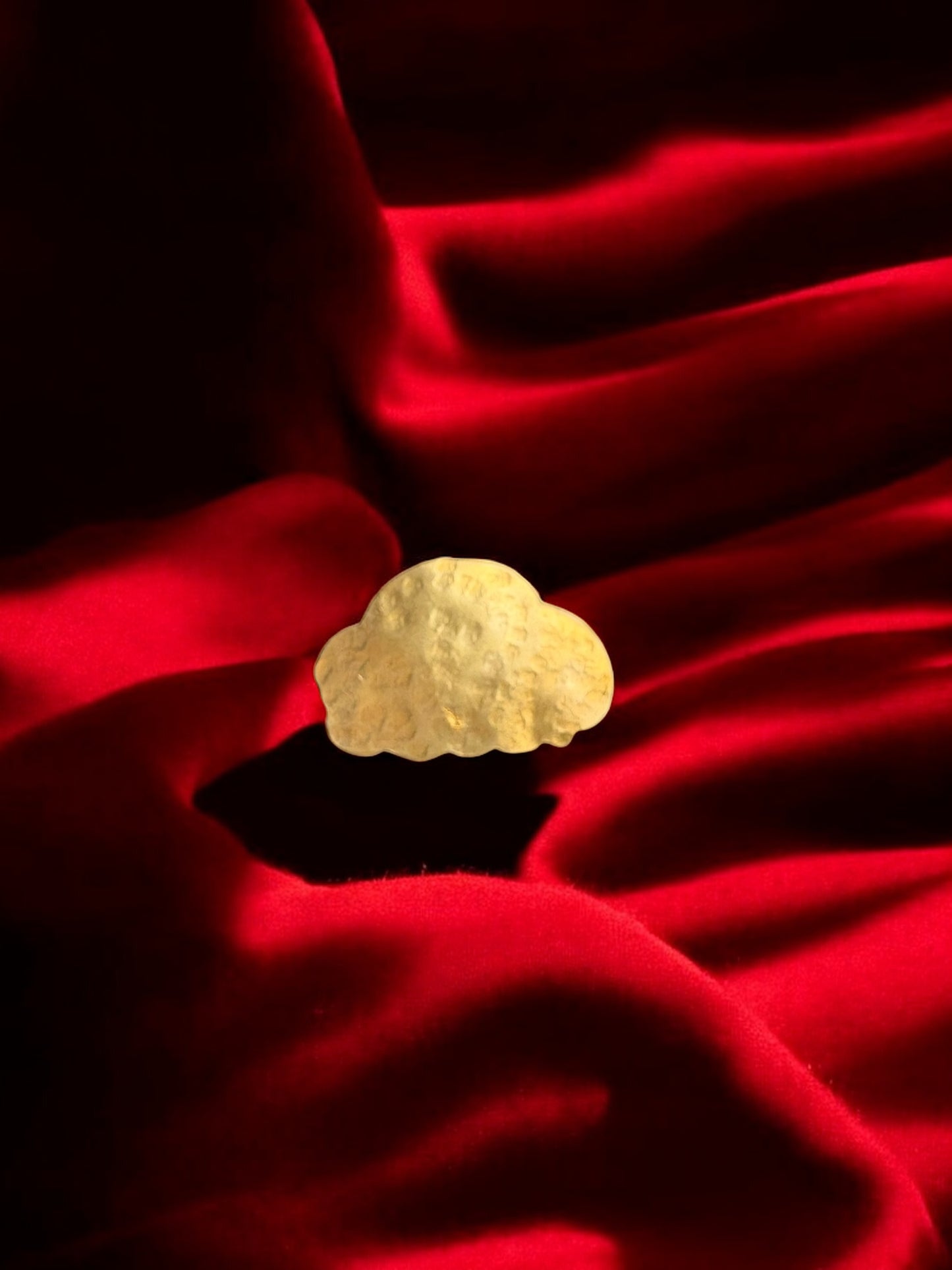 Rain Clouds Brass Ring