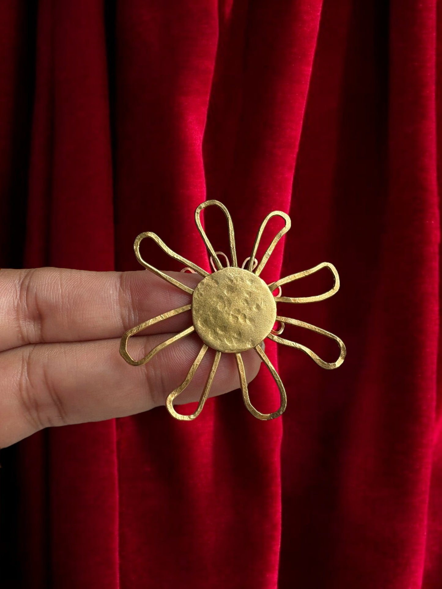 Phool Brass Statement Ring