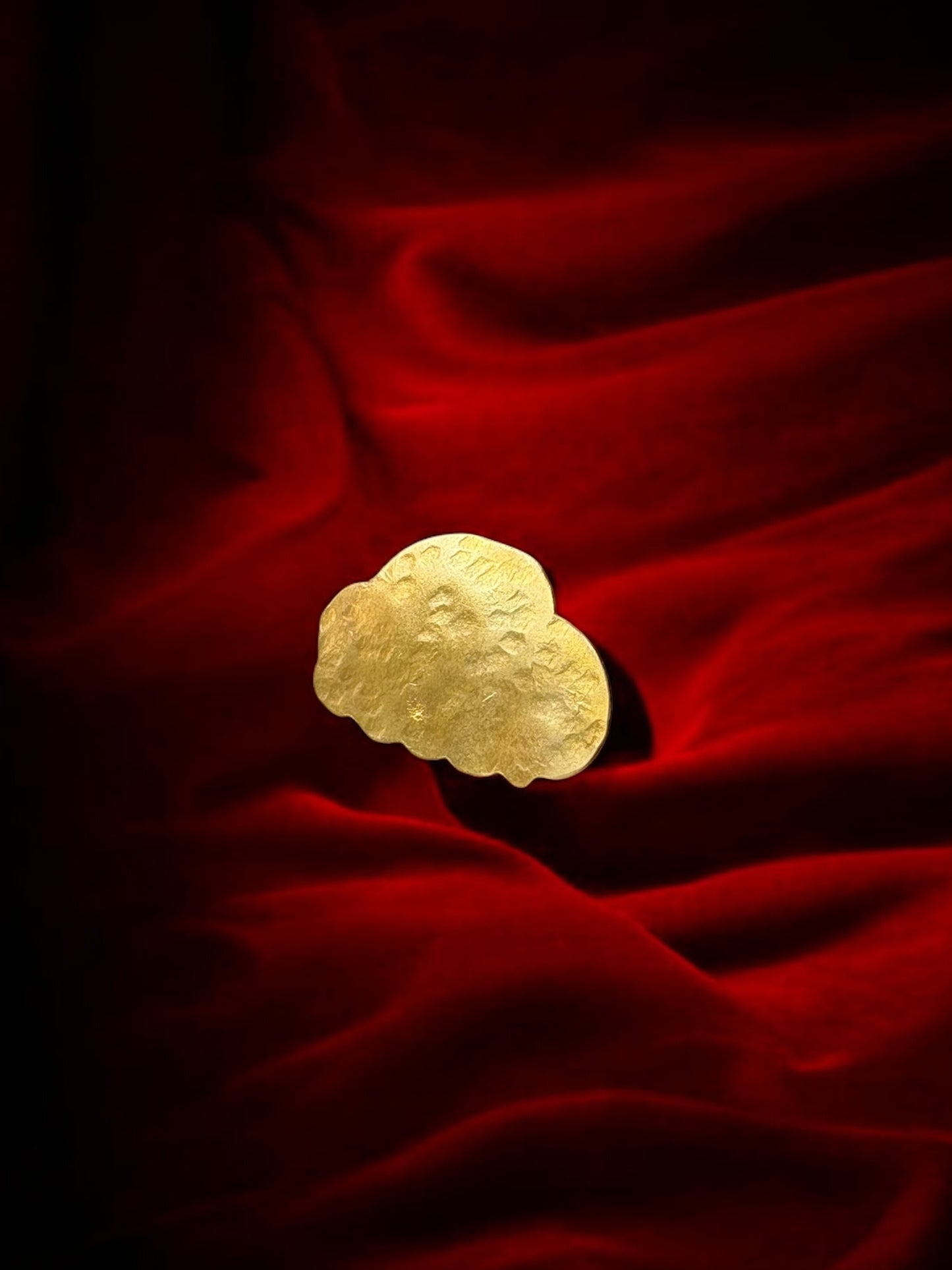 Rain Clouds Brass Ring