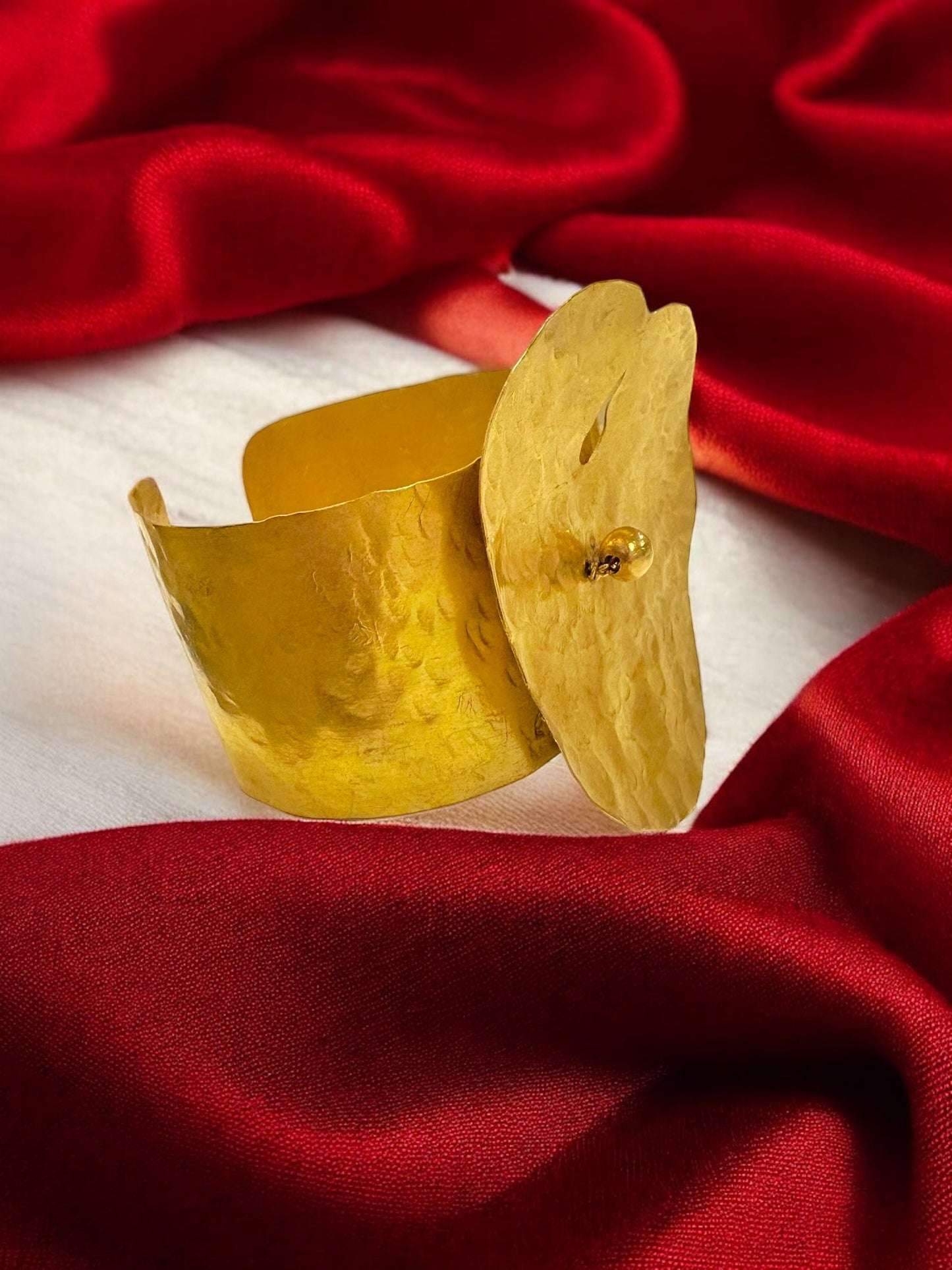 lotus-leaf-brass-cuff-bracelet
