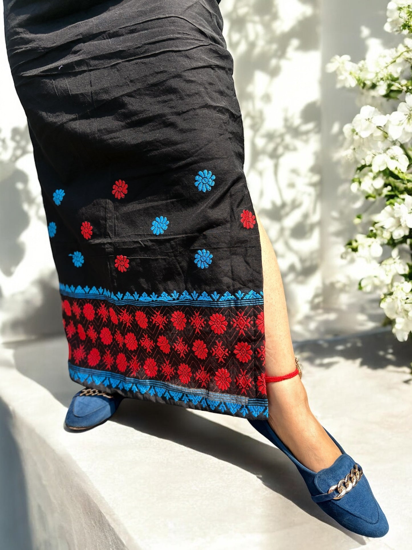 Neha Assam Woven Chanderi Cotton Long Skirt