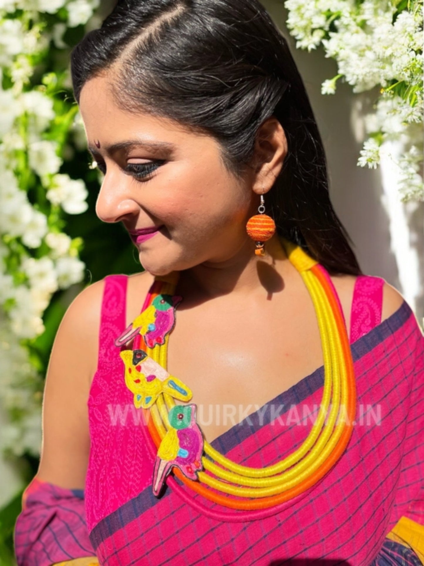 Rangilee Chikankari Sleeveless Blouse - Magenta