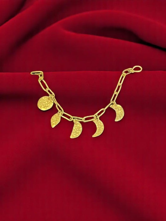 Rhythm of the Moon Brass Bracelet
