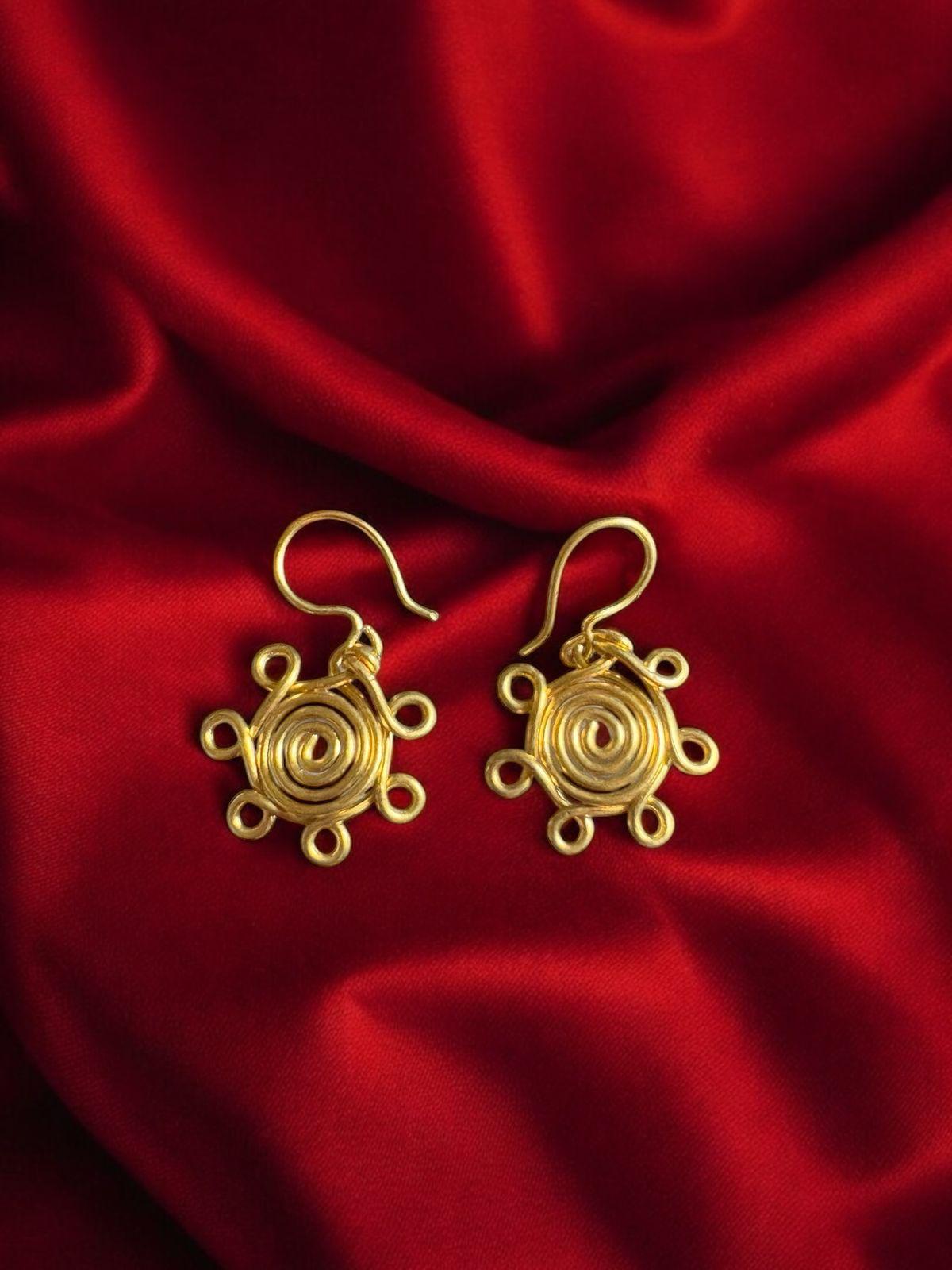 Everyday Empress Brass Earrings Set (Set of 3)