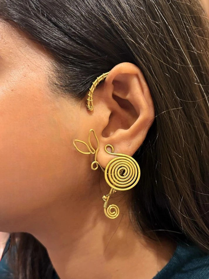 spiral-vine-brass-hasli-necklace-jewelry-set-necklace-earrings