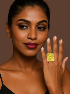 Square Brass Ring