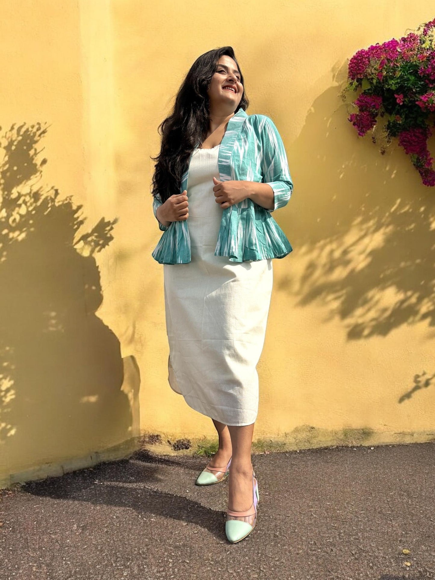 vanilla-sky-ikkat-cotton-dress-coord-set
