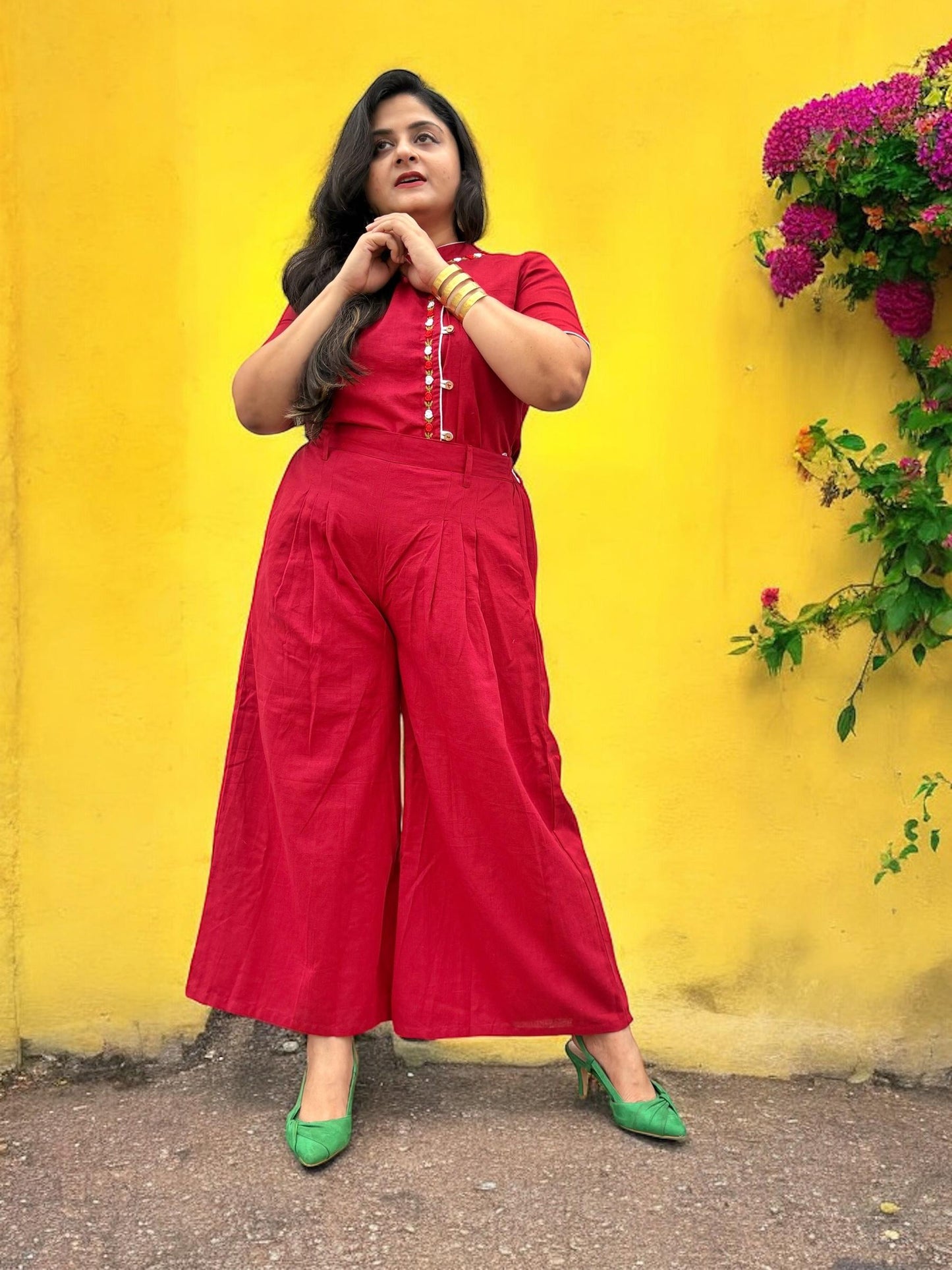 diana-flared-maroon-palazzos-white