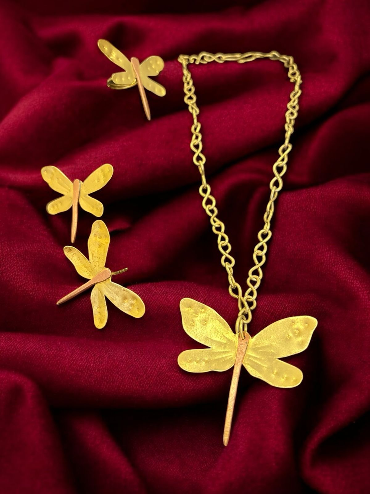 dragonfly-brass-pendant-chain-necklace-jewelry-set-necklace-earrings-ring